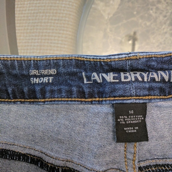 Lane Bryant cutoff girlfriend shorts sz 14 stretch - Picture 3 of 7